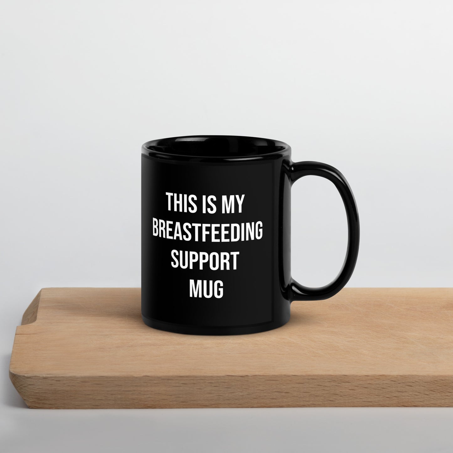 Thirsty AF -Black Glossy Mug